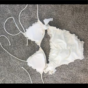 Victoria’s Secret white scrunch bottom bikini